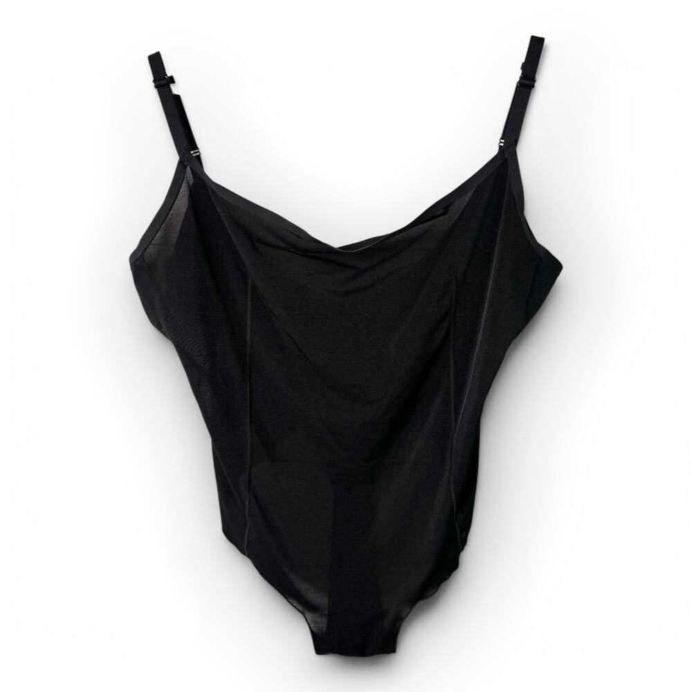 Skims Seamless Sculpt Thong Bodysuit Womens 2X 18-20 Black Shaping Body Shaper